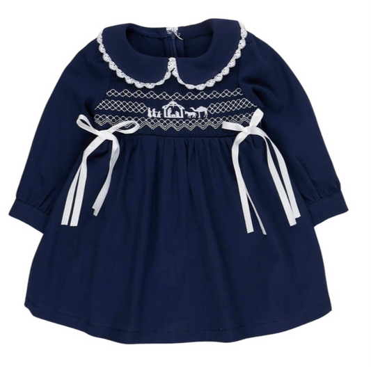 Navy Nativity Dress