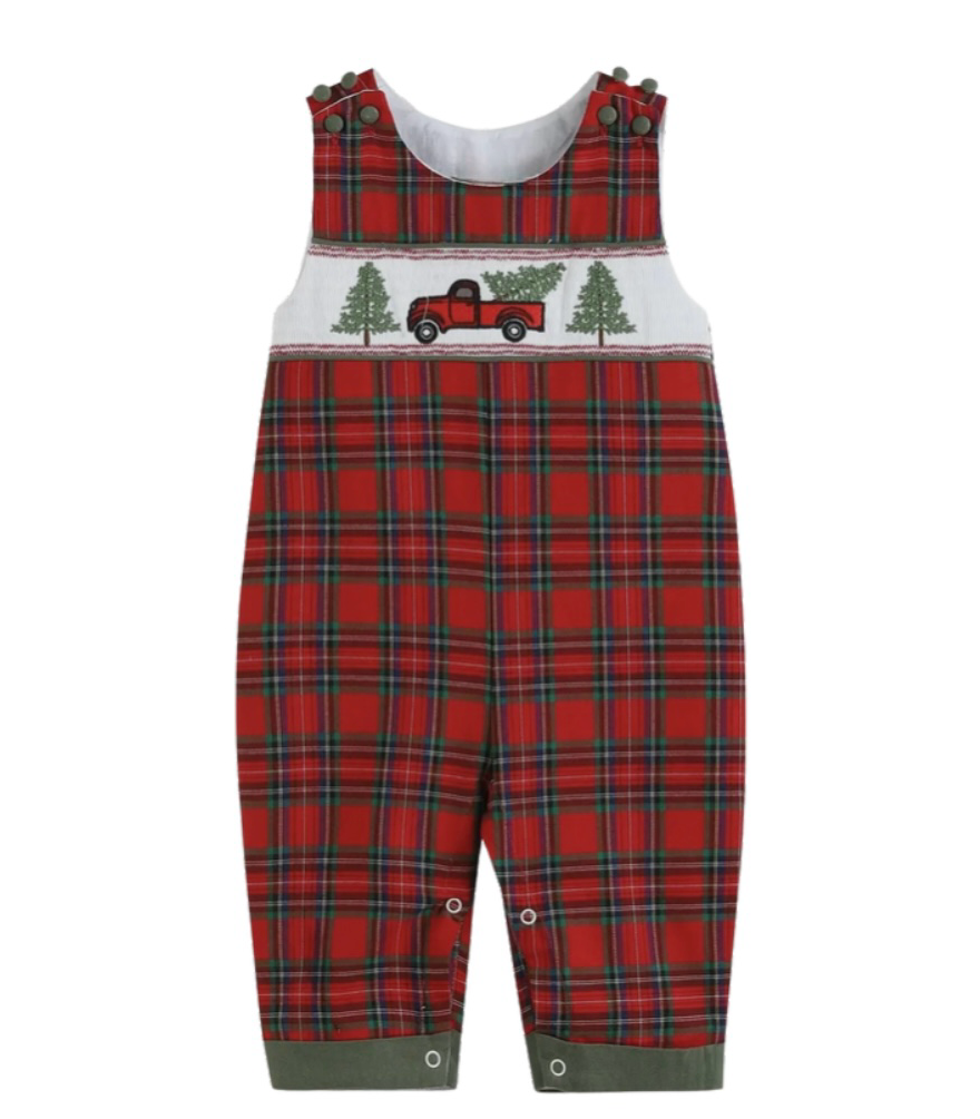 Country Christmas Boy Romper