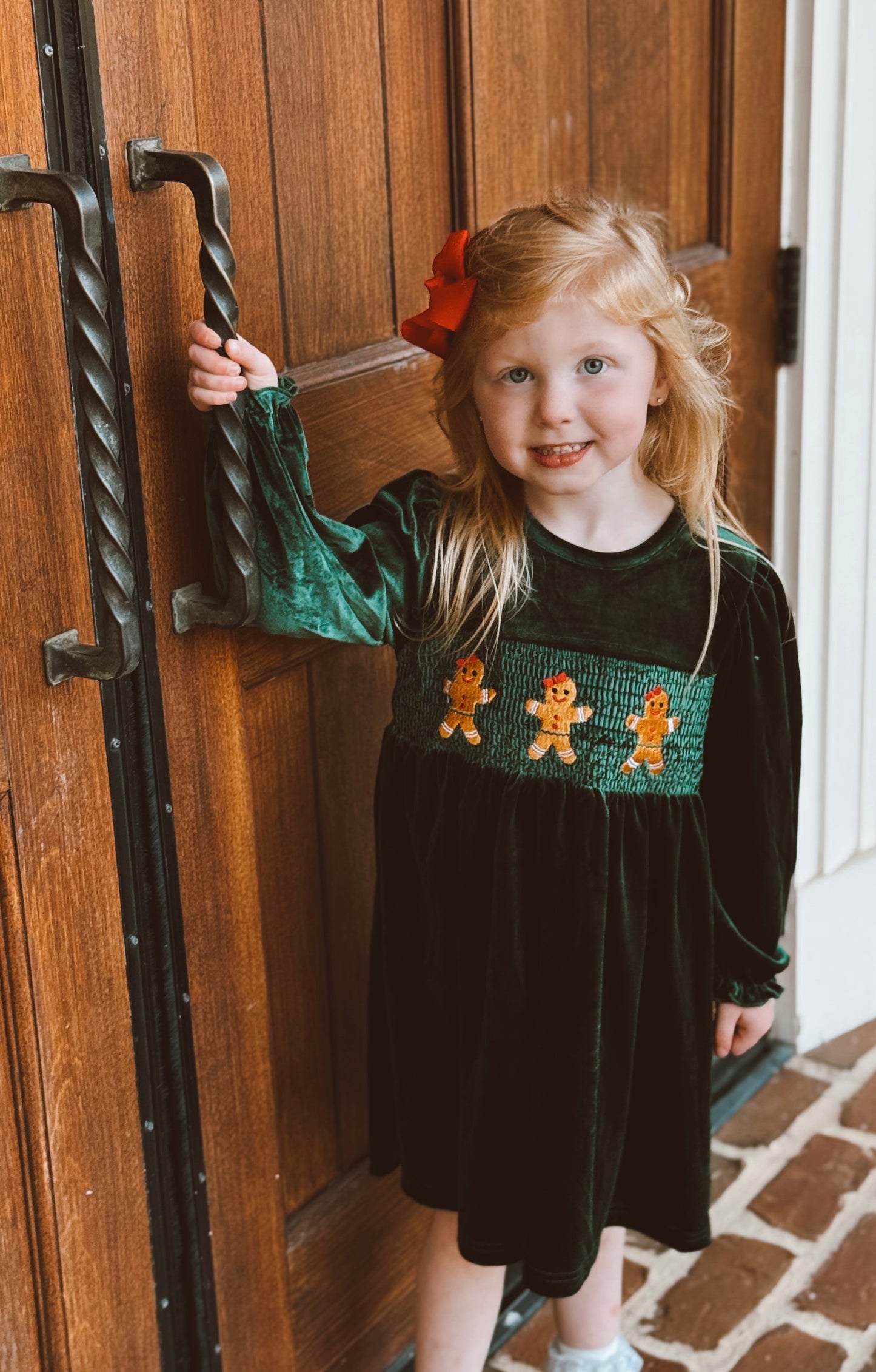 Gingerbread Green Dress