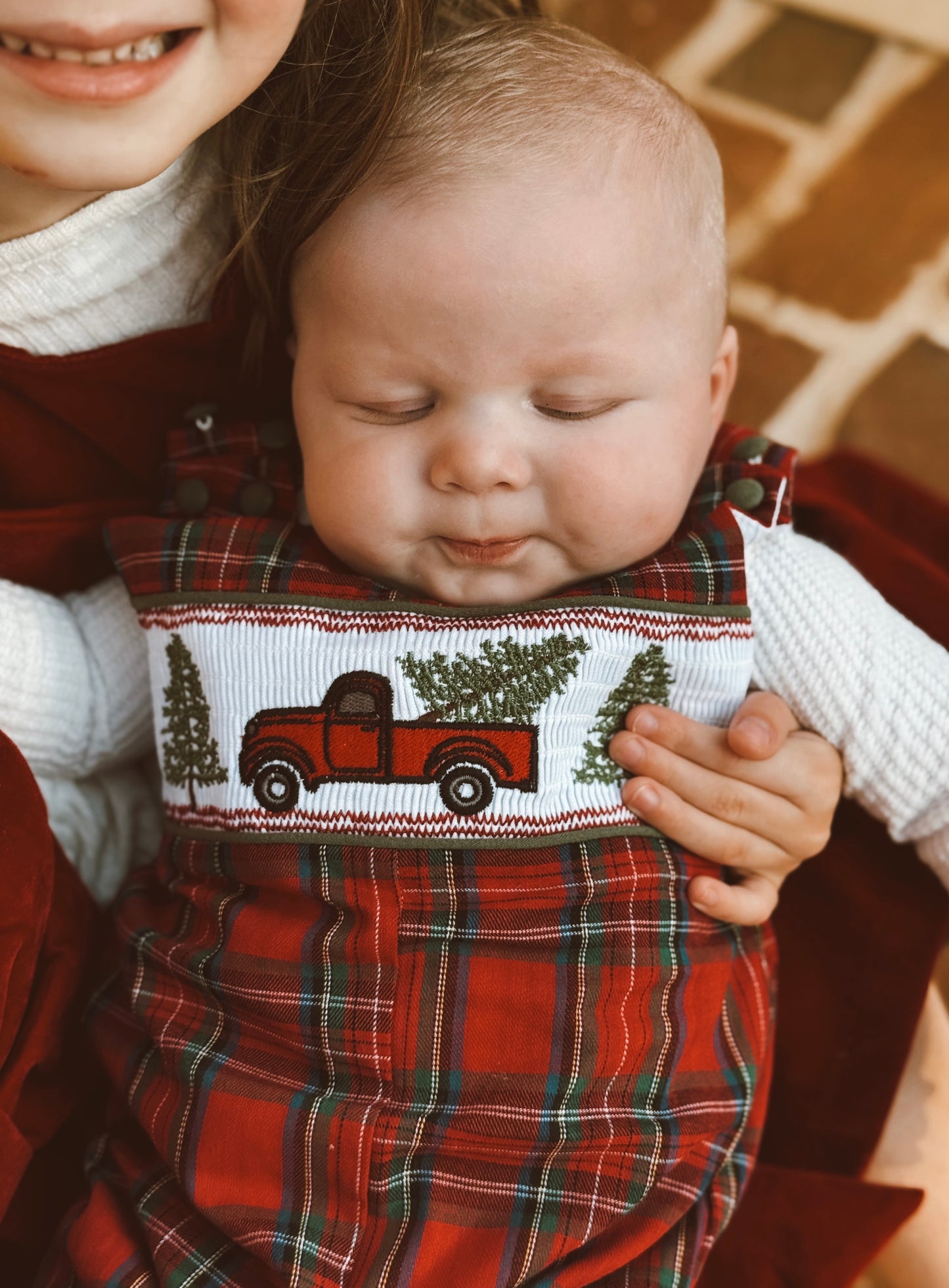 Country Christmas Boy Romper