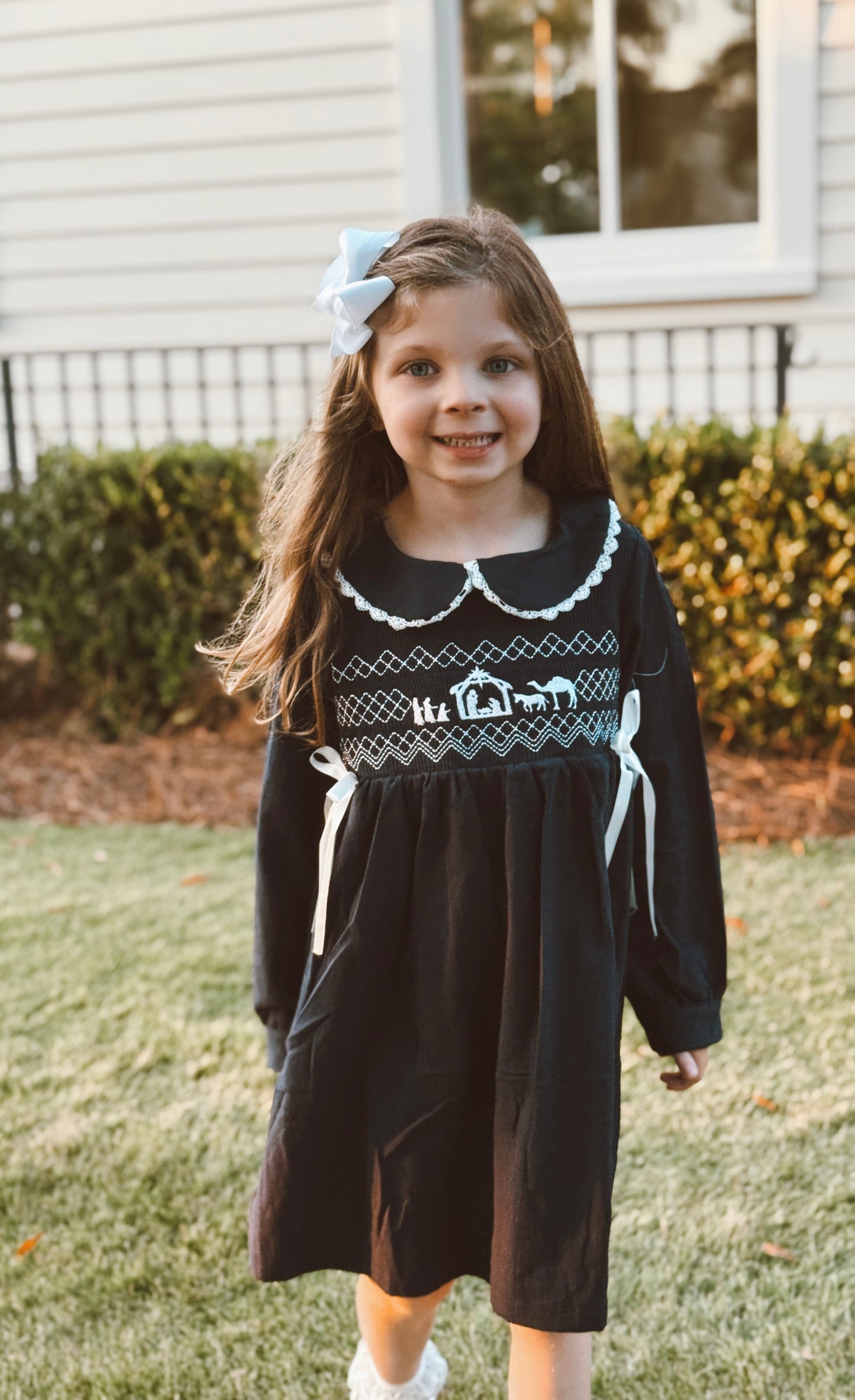 Navy Nativity Dress